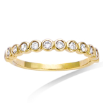 Alliance Plaqu&eacute; Or 'Pour la Vie' blanc dor&eacute; - 3 mm