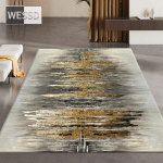 Modernus pilkas abstraktus kilimas svetainei ir koridoriui 120x180cm 1pcs