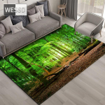 Natūralus peizažas 3D kilimas svetainei Green Forest krioklys kra&scaron;tovaizdžio kilimėlis miegamojo Neslystantis kilimas vonios kambaryje didelis 120x160cm 1pcs