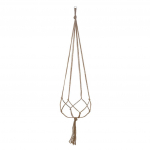 (Nikita) Macrame augalų pakabos Kabantys krep&scaron;elis Pakabinamas augalų laikiklis Bohemian Decor Plant One Size balta