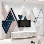Nuotraukų freska 3D Geometrinis Marmuras TV Fono Sienos Tapyba Svetainė Miegamasis Sienų Popieriai Namų Dekoravimas 200 cm(W) x 140 cm(H)