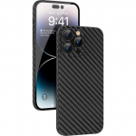 0,3 mm itin plonas nugaros telefono dėklas, skirtas iPhone 13 12 11 Pro Max anglies pluo&scaron;to tekstūra matinis kietas vir&scaron;elis plonas mink&scaron;tas saldainių spalva For iPhone 12 Pro juoda
