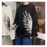 Vyri&scaron;ki mar&scaron;kinėliai Raidžių grafinė spauda Madingi mar&scaron;kinėliai vyrams dideli mar&scaron;kinėliai Vyri&scaron;ki drabužiai Laisvalaikio mar&scaron;kinėliai Vyras Vasaros Korėjos Retro M juoda