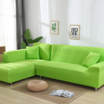 Tvirti kampiniai sofos užvalkalai Sofos užvalkalai Elastinė medžiaga Sofos odos apsauga naminiams gyvūnėliams &Scaron;ezlongas L formos sofa fotelis M (145-185cm) 1pc