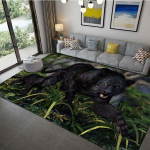 &bdquo;Panther Carpet Black Leopard&ldquo; kilimėlis, skirtas svetainei didelio ploto kilimėlis &bdquo;Animal Lion Tiger&ldquo;, skirtas miegamojo namų dekoravimui 100x120cm