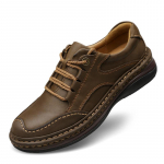 Natūralios odos vyri&scaron;ki batai Verslo oficialūs 100 % karvės odos sportbačiai kalnų žygiams 2021 m. Nauji karvės odos sportbačiai 7 kupranugario ruda spalva