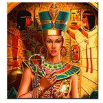 Deimantinis paveikslas Egipto Nefertitės karalienės 5d Deimantinis Siuvinėjimas Visas deimantinis mozaikos kryžminio dygsnio kalnų kri&scaron;tolinis dekoras Full Round 20x20CM