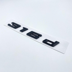 Nauji &scaron;rifto numeriai raidės 316d 318d 320d 325d 328d 330d 335d GT ABS emblema, skirta BMW 3 serijos E90 E46 F30 automobilio bagažinės logotipui glossy black 316d black