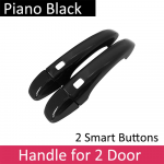 Automobilio Juoda Luxurio Durų Rankena Renault Megane IV MK4 2016~ 2018 Durų Rankenos Dangtelis Automobilio Priedai Lipdukai Apdailos Komplektas No Smart Button