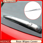 4vnt chromuotas automobilio galinio lango valytuvo dangtelio apdaila, skirta Peugeot 3008 2013 2014 2015 galinio stiklo lipduko stilius