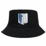 Attack On Titan Anime Bob Bucket Hat Summer Harajuku Panama Unisex Fisherman kepures Korėjos juodos kepurės Juokingi paplūdimio kepuraitės