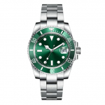 40mm Sapphire NH35 8215Automatinis mechaninis vyri&scaron;kas rankinis laikrodis sterilus ciferblatas keraminis 10ATM &scaron;viečiantis sportinis vyri&scaron;kas laikrodis sidabras