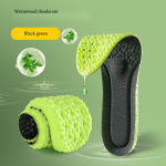 1Pora sportinių batų vidpadžių Patogus vidpadis plantarinis fasciitas pėdoms Batų pagalvėlės Vyri&scaron;ki moteri&scaron;ki ortopediniai batų pado bėgimo priedai 45-46 žalia