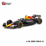 Bburago 1:43 2022 m. F1 Red Bull Racing RB18 1# Verstappen 11# Perez Special Paint Formula 1 lydinio super žaislinis automobilio modelis