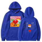 Bad Bunny Hoodies Unisex/moterys UN VERANO SIN TI Muzikos albumas Hoody Fashion Harajuku Hip Hop Streetwear Unisex's Hoodies Megztinis M