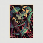 Anime Idol Animacinių filmų dainininkas Miku Plakatas HD spausdinimas Kraftpopierius Retro siena Meno paveikslėliai Miegamojo Dekoratyvinė tapyba Namų dekoro dovanos 42x30cm