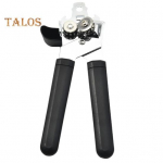 Lengvas skardinių atidarytuvas nerūdijančio plieno 360 laipsnių besisukanti rankenėlė neslystanti rankena Daugiafunkcinis lengvai nuimamas dangtelio atidarytuvas juoda