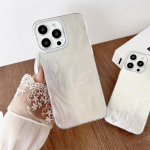 Prabangus sidabru dengtas dolerio spausdinimo dėklas, skirtas iPhone 15 14 13 12 11 Pro Max apsauginis dangtelis iPhone 15 Pro Max
