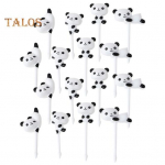 16 vnt vaisių &scaron;akutė, lengvai valoma miela pandos formos maisto desertų rinkiniai Maistiniai Bento rinktukai vaikams Panda