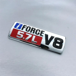 1 vnt 3D I FORCE 5,7 l V8 logotipo automobilio emblemos sparno ženklelio bagažinės automobilio lipdukas, skirtas T/oyota T/undra S/EQUOIA L/ir C/ruiser Car Styling