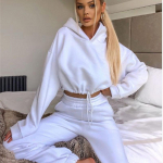 2 vnt./komplektas Sportiniai laisvalaikio aprangos rudens rūbai moteri&scaron;ki megztiniai megztiniai vir&scaron;utiniai sportinių kelnių rinkiniai sportinio kostiumo XL