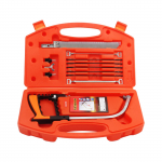 &bdquo;12-in-1&ldquo; &bdquo;Magic&ldquo; universalus rankinio pjūklo rinkinio įrankių komplektas, sudarytas i&scaron; kelių a&scaron;menų rinkinio.