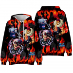 ROBLOX Anime megztinis su gobtuvu vyrams Moterų unisex Blox Fruits Printed Cool Tie Dye Streetwear megztinis ilgomis rankovėmis, megztiniais XS