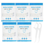 Vieno auk&scaron;to vienkartis dantų siūlas 7,2 cm, 88 vienetai, 5 vienetai