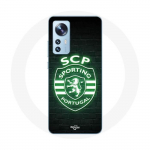Coque Xiaomi 12X scp sporting portugal lumineux fond noir