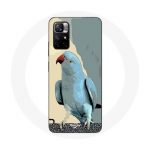Coque Redmi Note 11 5G Perruche &agrave; collier blue