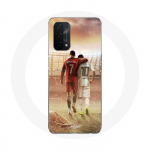 Coque pour Oppo A74 5G cristiano ronaldo messi goat