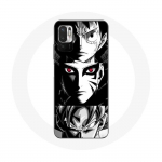 Coque pour Xiaomi Redmi Note 10 5G Sangoku Naruto Luffy one piece Dragon Ball Z fond noir et blanc anime manga balta