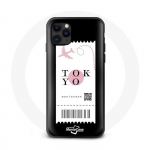 Coque iphone 12 billet d'avion Tokyo