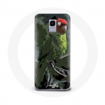 Coque pour Samsung Galaxy J6 2018 Pionus Perroquet Rouge Vert