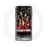 Coque pour Samsung Galaxy j7 2017 Edge La casa de papel affiche personnages