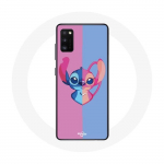 Coque pour Samsung Galaxy S20 plus Stitch et angel bleu rose