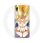 Coque pour Samsung Galaxy A10 Manga Dragon Ball Sangoku Visage &eacute;nerv&eacute;