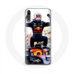 Coque pour Huawei P20 pro Formule 1 Max Verstappen Pilote automobile F1 noir rouge et jaune