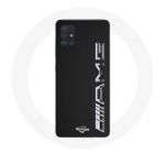 Coque pour Samsung Galaxy A71 Amg Logo Carbone Texture