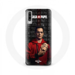 Coque pour Samsung Galaxy A50 La Casa De Papel Berlin Masque
