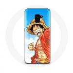 Coque pour Samsung Galaxy A8 Plus Manga One piece Luffy Anime