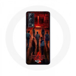 Coque pour Vivo Y72 Stranger Things Affiche Equipages Fan Art Saison 4