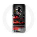 Coque pour Samsung Galaxy A8 Plus Formule 1 Sebastian Vettel Pilote automobile F1 Rouge