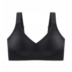 Didelio dydžio liemenėlė moterims Besiūlės Push Up liemenėlės Patogios belaidės moteri&scaron;kos apyrankės Didelio dydžio Aktyvi liemenėlė Seksualūs apatiniai Mto6XL 4XL juoda