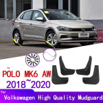 for VW Volkswagen Polo MK6 AW 2018  Car Fender Mudguard Mud Flaps Guard Splash Flap Car Accessories juoda