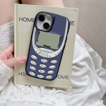 skirtas iPhone 13 14 15 Pro Max Samsung Galaxy A14 A15 A24 Xiaomi 13T Redmi 12C Soft Chubby telefono dėklas A46 Juokingas retro mygtuko dizaino TPU dangtelis Samsung A20