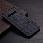 Dėklas, skirtas Samsung Galaxy S10 Plus Lite S10E 5G funda bambuko medžio ra&scaron;tas Odinis dangtelis Prabangus coque skirtas galaxy s10 plus dėklas, capa S10 juoda