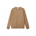 Nike Siuvinėtas logotipas apvalios apykaklės džemperis vyri&scaron;ki vir&scaron;utiniai drabužiai &Scaron;viesiai rudas 916609-258 M