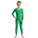 Vaikų, mergaičių, ilgomis rankovėmis, gimnastikos triko, baleto &scaron;okių sportinis kostiumas, aktyvus drabužis 5-6 Years