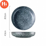 Nordic Creative Keramikinė apvali gili sriubos lėk&scaron;tė Didelės talpos salotų makaronai Paprasta virtuvės Kalėdų dekoro vakarienės lėk&scaron;tė